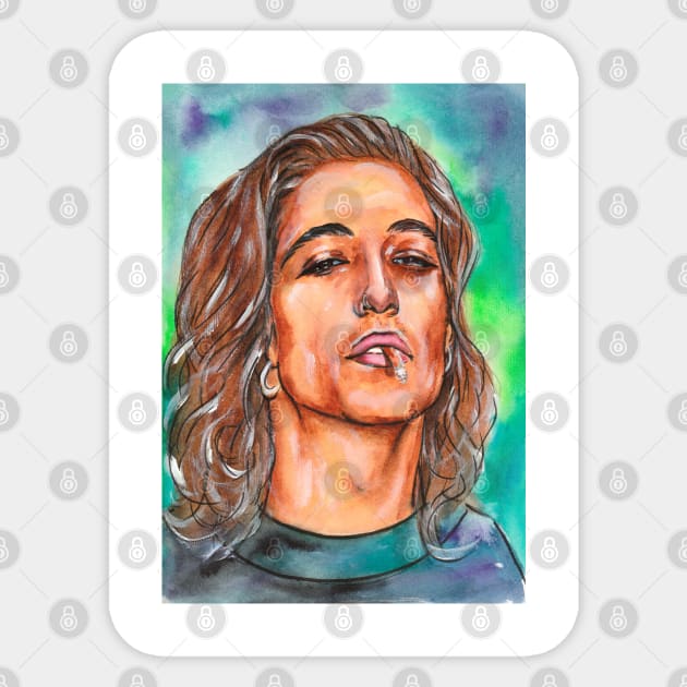 Damiano David Sticker by Svetlana Pelin